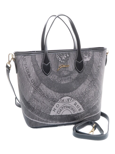 PLANETARIUM Handtasche mit Schulterriemen monochrom hellgrau/schwarz - Damentaschen
