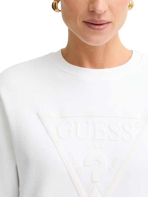BASIC TRIANGLE Rundhals-Sweatshirt purwei&szlig; - Sweatshirts Damen