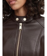 GUESS MARLENE CARIBOU Kunstlederjacke, normale Passform Schokoladenbraun - Damenjacken - 5