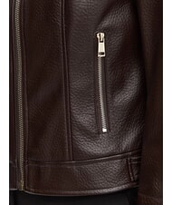 GUESS MARLENE CARIBOU Kunstlederjacke, normale Passform Schokoladenbraun - Damenjacken - 6