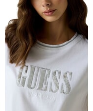 GUESS SEQUINS BIG LOGO Kurz&auml;rmeliges T-Shirt mit gro&szlig;em Logo purwei&szlig; - T-Shirts und Tops f&uuml;r Damen - 4