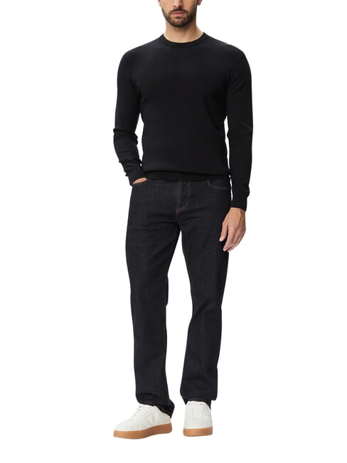 MASON PRINTED Rundhalspullover jetbla - Herrenpullover