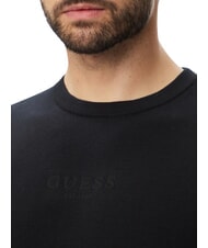GUESS MASON PRINTED Rundhalspullover jetbla - Herrenpullover - 4