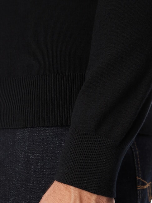 MASON PRINTED Rundhalspullover jetbla - Herrenpullover
