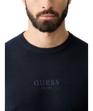 GUESS MASON PRINTED Rundhalspullover smartblue - Herrenpullover - 4