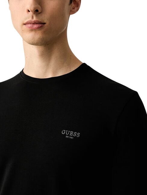 CORE Lang&auml;rmeliges T-Shirt, schmal geschnitten jetbla - Herrenpullover