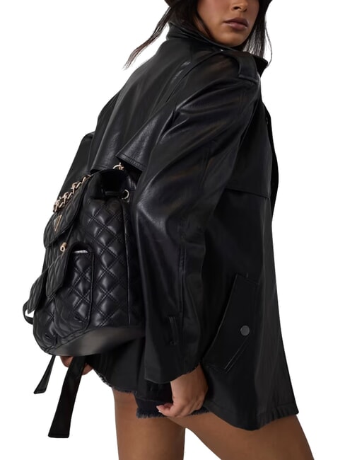 GIULLY 2 Rucksack mit Vordertaschen SCHWARZ - Damentaschen