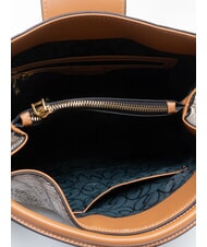 GATTINONI PLANETARIUM Handtasche mit Schulterriemen Tinten-Sepia/Hellbraun - Damentaschen - 5