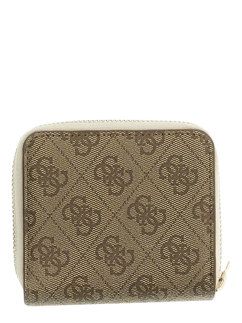 KIDS Kompakte Geldb&ouml;rse mit Rei&szlig;verschluss 4g aop beige wei&szlig; - Brieftaschen Damen