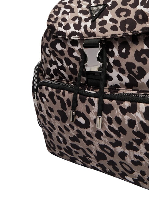 GIRL ALLOVER Rucksack mit mehreren F&auml;chern Leopardenmuster-Kurse - Damentaschen