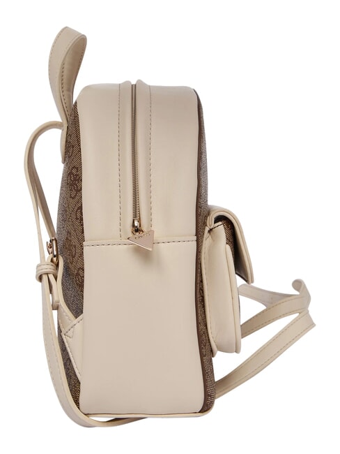 GIRL Rucksack mit Vordertasche 4g aop beige wei&szlig; - Damentaschen