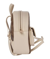 GUESS GIRL Rucksack mit Vordertasche 4g aop beige wei&szlig; - Damentaschen - 4