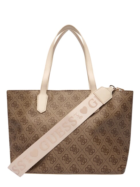 GIRL MINI ME Schultertasche mit Schultergurt 4g aop beige wei&szlig; - Damentaschen