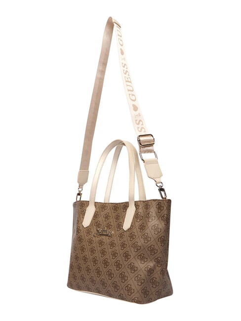 GIRL MINI ME Schultertasche mit Schultergurt 4g aop beige wei&szlig; - Damentaschen