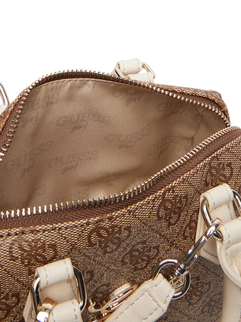 GIRL MINI ME Mini-Handtasche mit Schulterriemen 4g aop beige wei&szlig; - Damentaschen