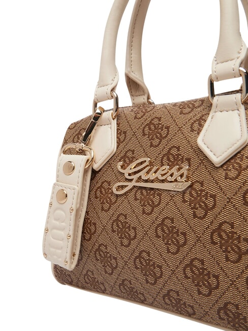 GIRL MINI ME Mini-Handtasche mit Schulterriemen 4g aop beige wei&szlig; - Damentaschen