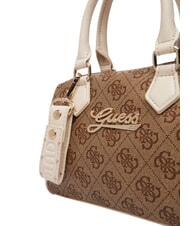 GUESS GIRL MINI ME Mini-Handtasche mit Schulterriemen 4g aop beige wei&szlig; - Damentaschen - 6