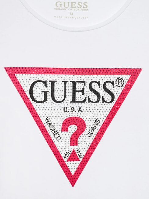 KIDS Langarm-T-Shirt mit Strasssteinen purwei&szlig; - Kinder-T-Shirt