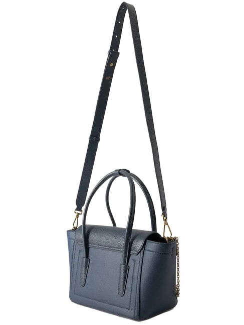 DOUBLE BEAT WAX Schultertasche mit Schultergurt Mitternachtsblau - Damentaschen
