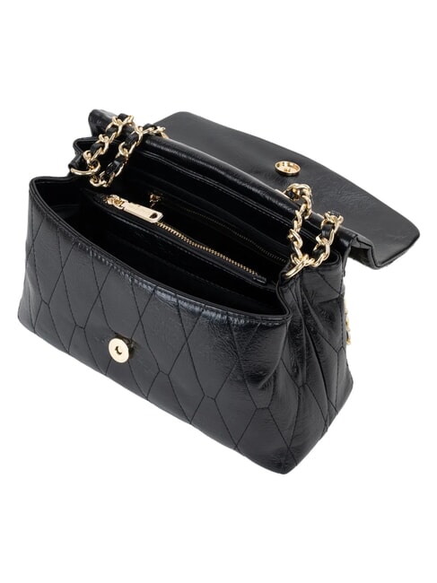 CRYSTELLE Schultertasche / Umh&auml;ngetasche Schwarz - Damentaschen