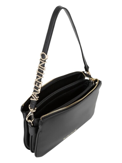 BARN Schultertasche mit Schultergurt Schwarz - Damentaschen
