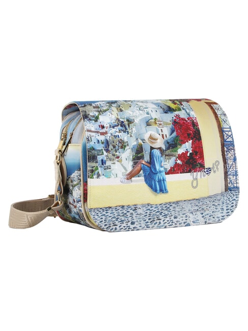 YESBAG Schultertasche, zwei F&auml;cher Griechischer Sommer - Damentaschen
