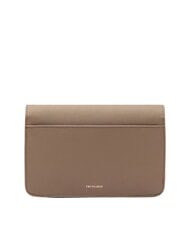 TRUSSARDI RIVETTO Kleine Schultertasche aus Leder W&uuml;stentaupe - Damentaschen - 2