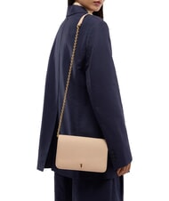 TRUSSARDI RIVETTO Kleine Schultertasche aus Leder nackt - Damentaschen - 2