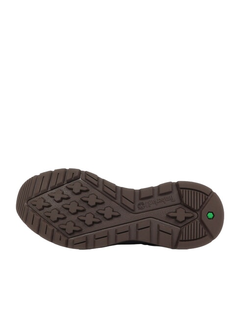 FIELD TREKKER Turnschuhe dunkelbraunes Nubukleder, dunkelgr&uuml;n - Herrenschuhe