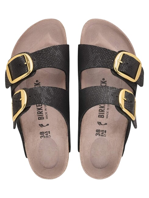 ARIZONA BIG BUCKLE Sandalenpantoffel pythonblack - Damenschuhe