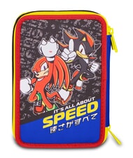 SONIC HEDGEHOG THE HEDGEHOG SPEED Federm&auml;ppchen mit Schulset Elektrisches Blau - Etuis und Zubeh&ouml;r - 6