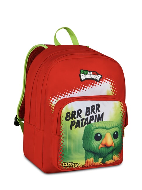 ITALIAN BRAINROT Kinderrucksack freches Rot - Rucks&auml;cke f&uuml;r Schule &amp; Freizeit