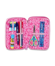 SJGANG HEART BUDDY GIRL Federm&auml;ppchen mit Schulset rosa Puppe - Etuis und Zubeh&ouml;r - 3