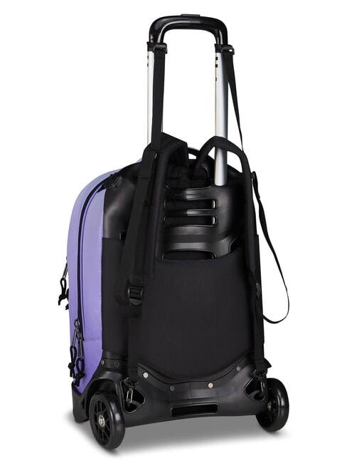 FANTASY Abnehmbarer 2-Rad-Trolley-Rucksack Dahlie-Lila - Rucks&auml;cke mit Trolleyfunktion