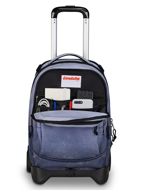 FANTASY Abnehmbarer 2-Rad-Trolley-Rucksack Schwarz - Rucks&auml;cke mit Trolleyfunktion
