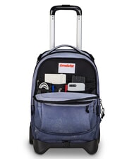 INVICTA FANTASY Abnehmbarer 2-Rad-Trolley-Rucksack Schwarz - Rucks&auml;cke mit Trolleyfunktion - 6