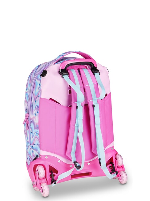 GLOW LED UNICORN GIRL 3-in-1-Trolley-Rucksack zartes Flieder - Rucks&auml;cke mit Trolleyfunktion
