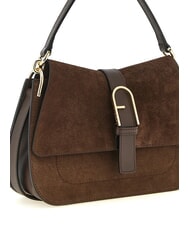 FURLA FLOW Handtasche mit Schulterriemen Schokoladent&ouml;ne - Damentaschen - 3