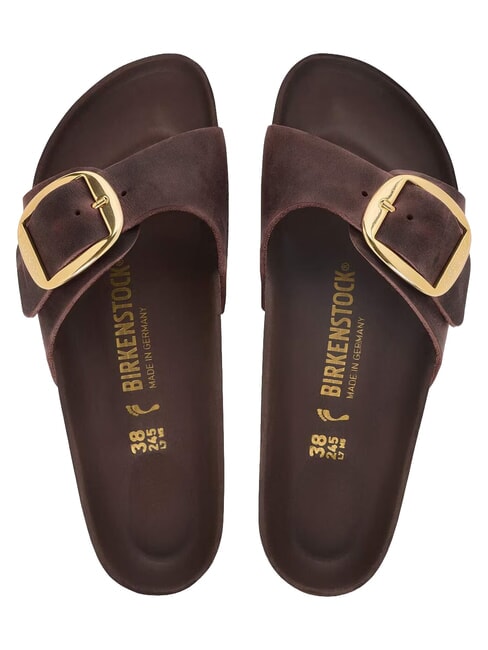 MADRID BIG BUCKLE HEX Ledersandalen habana - Damenschuhe