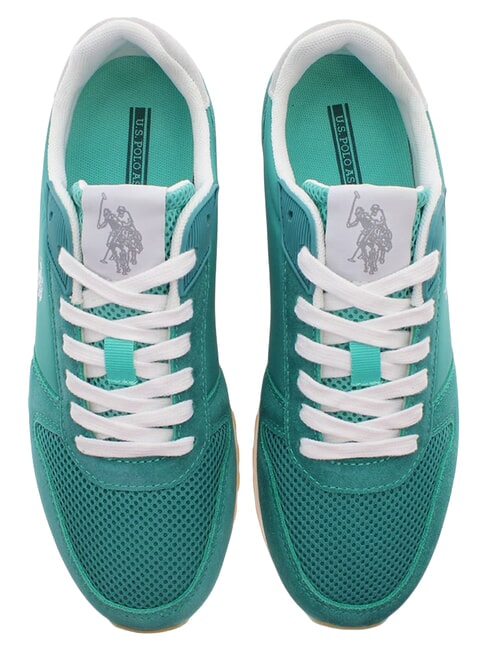 JAKE Sneaker aus gemischtem Leder Bayou Green - Herrenschuhe