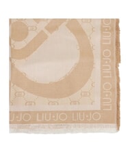 LIUJO LOGO Jacquard-Schal Sand - Schals - 3
