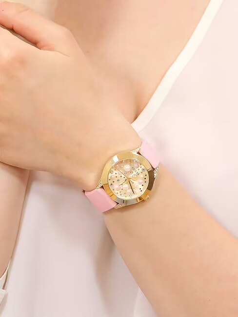 PEARL Uhr nur Zeitangabe Rosa - Uhren