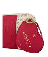 POLLINI HERITAGE Mini-Schultertasche rotes Elfenbein - Damentaschen - 5