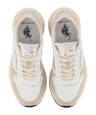 U.S. POLO ASSN. SENEKA Turnschuhe Wei&szlig;-Hellrosa - Damenschuhe - 4