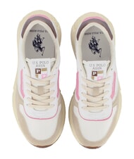 U.S. POLO ASSN. SENEKA Turnschuhe wei&szlig; ger&ouml;stete Pekann&uuml;sse - Damenschuhe - 4