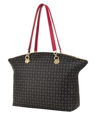 POLLINI HERITAGE Schultertasche mit Schl&uuml;sselring schwarz rot - Damentaschen - 3