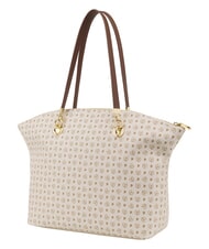 POLLINI HERITAGE Schultertasche mit Schl&uuml;sselring braunes Elfenbein - Damentaschen - 3