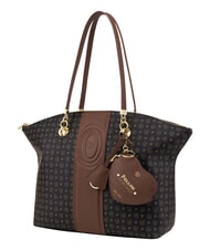 POLLINI HERITAGE Schultertasche mit Schl&uuml;sselring schwarzbraun - Damentaschen - 2