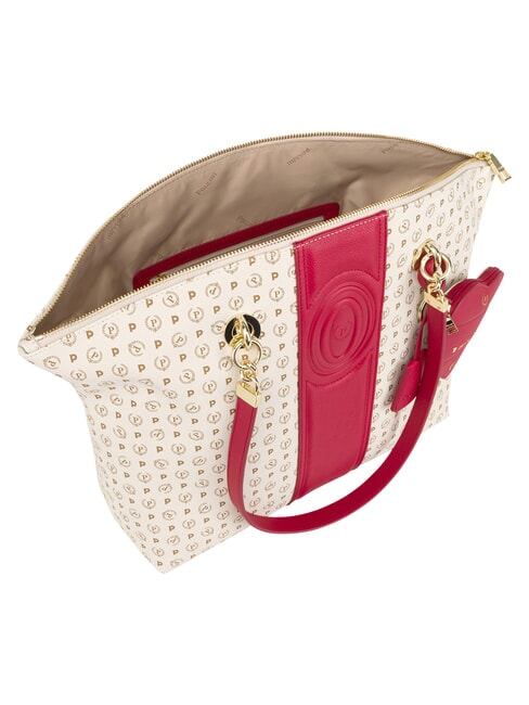 HERITAGE Schultertasche mit Schl&uuml;sselring rotes Elfenbein - Damentaschen