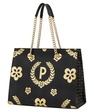 POLLINI HERITAGE Einkaufstasche mit Allover-Print schwarzes Gold - Damentaschen - 2